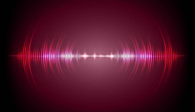 Sound Wave audio. Abstract Digital Music Equalizer Waves.