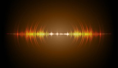 Sound Wave audio. Abstract Digital Music Equalizer Waves.