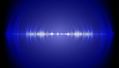 Sound Wave audio. Abstract Digital Music Equalizer Waves.