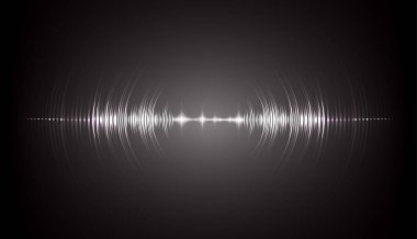 Sound Wave audio. Abstract Digital Music Equalizer Waves.