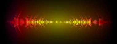 Sound Wave audio. Abstract Digital Music Equalizer Waves.