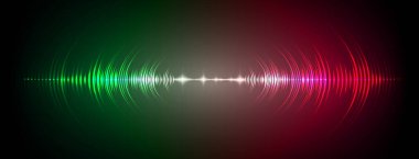 Sound Wave audio. Abstract Digital Music Equalizer Waves.