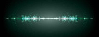 Sound Wave audio. Abstract Digital Music Equalizer Waves.