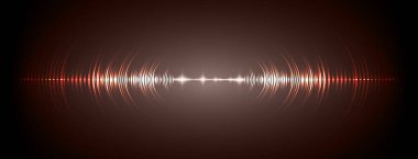 Sound Wave audio. Abstract Digital Music Equalizer Waves.