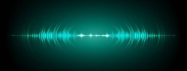 Sound Wave audio. Abstract Digital Music Equalizer Waves.