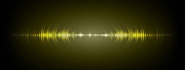 Sound Wave audio. Abstract Digital Music Equalizer Waves.