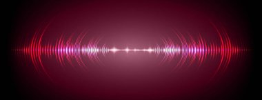 Sound Wave audio. Abstract Digital Music Equalizer Waves.