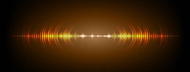 Sound Wave audio. Abstract Digital Music Equalizer Waves.