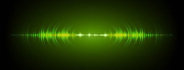Sound Wave audio. Abstract Digital Music Equalizer Waves.