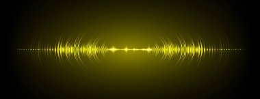 Sound Wave audio. Abstract Digital Music Equalizer Waves.