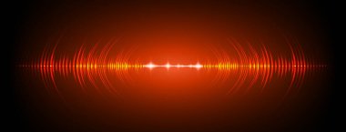 Sound Wave audio. Abstract Digital Music Equalizer Waves.