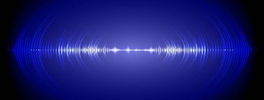 Sound Wave audio. Abstract Digital Music Equalizer Waves.