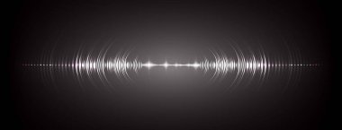 Sound Wave audio. Abstract Digital Music Equalizer Waves.