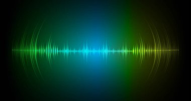 Sound Wave audio. Abstract Digital Music Equalizer Waves.