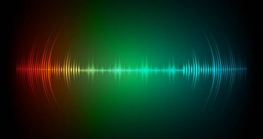 Sound Wave audio. Abstract Digital Music Equalizer Waves.