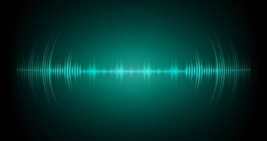 Sound Wave audio. Abstract Digital Music Equalizer Waves.