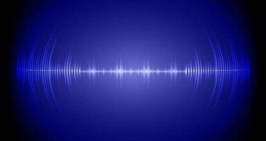 Sound Wave audio. Abstract Digital Music Equalizer Waves.