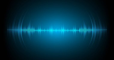 Sound Wave audio. Abstract Digital Music Equalizer Waves.