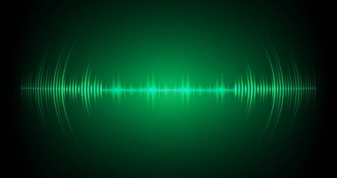 Sound Wave audio. Abstract Digital Music Equalizer Waves.