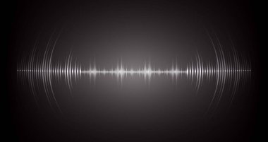 Sound Wave audio. Abstract Digital Music Equalizer Waves.