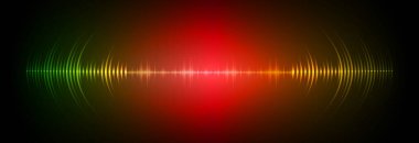Sound Wave audio. Abstract Digital Music Equalizer Waves.