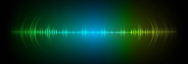 Sound Wave audio. Abstract Digital Music Equalizer Waves.