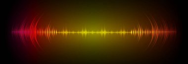 Sound Wave audio. Abstract Digital Music Equalizer Waves.
