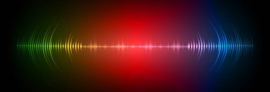 Sound Wave audio. Abstract Digital Music Equalizer Waves.