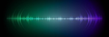 Sound Wave audio. Abstract Digital Music Equalizer Waves.