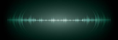 Sound Wave audio. Abstract Digital Music Equalizer Waves.