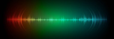 Sound Wave audio. Abstract Digital Music Equalizer Waves.