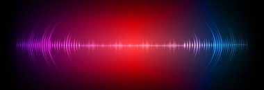 Sound Wave audio. Abstract Digital Music Equalizer Waves.