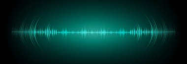 Sound Wave audio. Abstract Digital Music Equalizer Waves.