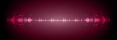 Sound Wave audio. Abstract Digital Music Equalizer Waves.