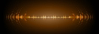 Sound Wave audio. Abstract Digital Music Equalizer Waves.