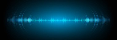 Sound Wave audio. Abstract Digital Music Equalizer Waves.