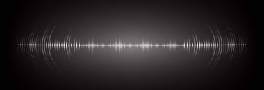 Sound Wave audio. Abstract Digital Music Equalizer Waves.