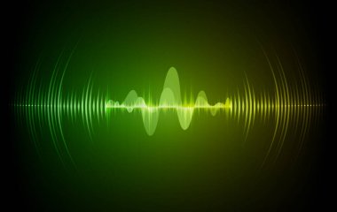 Sound Wave audio. Abstract Digital Music Equalizer Waves.