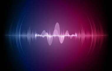 Sound Wave audio. Abstract Digital Music Equalizer Waves.