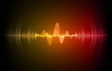 Sound Wave audio. Abstract Digital Music Equalizer Waves.