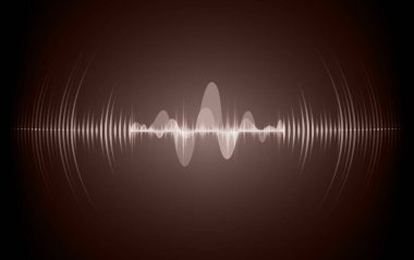 Sound Wave audio. Abstract Digital Music Equalizer Waves.