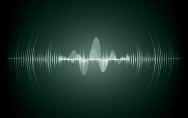 Sound Wave audio. Abstract Digital Music Equalizer Waves.