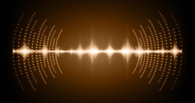 Sound Wave audio. Abstract Digital Music Equalizer Waves.