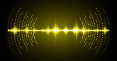 Sound Wave audio. Abstract Digital Music Equalizer Waves.