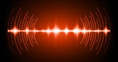 Sound Wave audio. Abstract Digital Music Equalizer Waves.