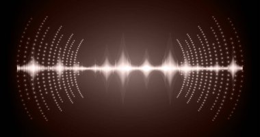 Sound Wave audio. Abstract Digital Music Equalizer Waves.