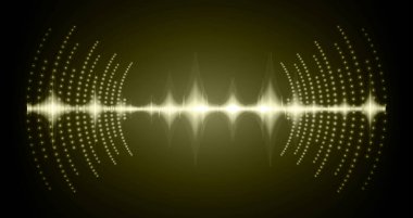 Sound Wave audio. Abstract Digital Music Equalizer Waves.