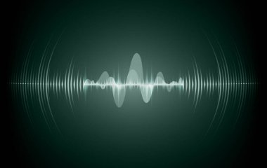 Sound Wave audio. Abstract Digital Music Equalizer Waves.