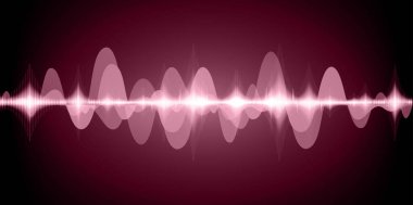 Sound Wave audio. Abstract Digital Music Equalizer Waves.