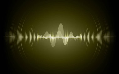 Sound Wave audio. Abstract Digital Music Equalizer Waves.